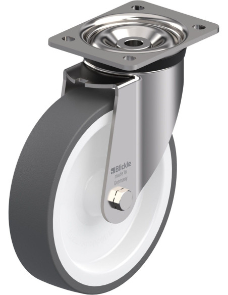 LKX-POTH 200G - 200 mm poliuretaninis pasukamas ratukas