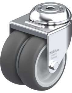 LMDA-PATH 75G - Dvigubas pasukamas poliuretano ratukas