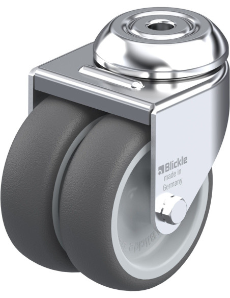 LMDA-PATH 75G - Dvigubas pasukamas poliuretano ratukas