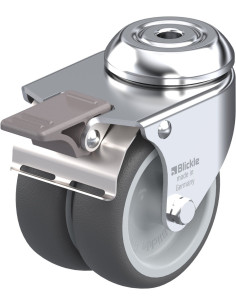 LMDA-PATH 75G-FI - Dvigubas pasukamas poliuretano ratukas