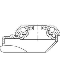 LMDA-PATH 75KF-FI poliuretano ratukas, 75 mm, 100 kg 2