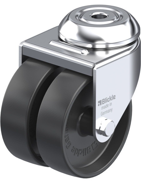 LMDA-POA 75G - Dvigubas pasukamas ratukas 75 mm