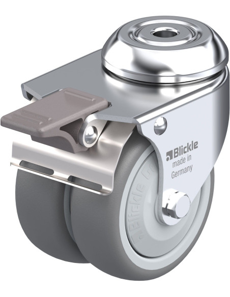 LMDA-TPA 75KF-FI dvigubas pasukamas ratukas su guminu