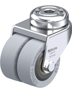 LMDA-VPA 50K dvigubas pasukamas ratukas su gumos ratu