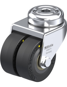 LMDA-VPA 50K-EL antistatinis dvigubas ratukas su guminiais