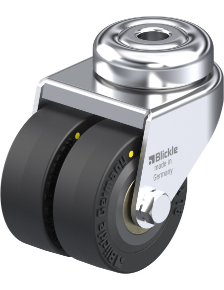 LMDA-VPA 50K-EL antistatinis dvigubas ratukas su guminiais