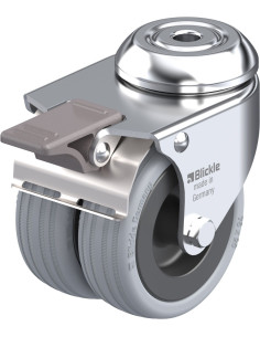 LMDA-VPA 75G-FI dvigubas pasukamas ratukas, 75 mm, 100 kg