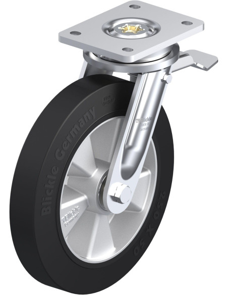 LO-ALEV 250K-ST pasukamas ratukas su stabdžiais, 250 mm