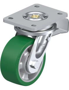 LO-ALST 127K-ST Poliuretano ratukas su stabdžiais