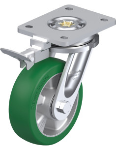 LO-ALST 150K-RI4 poliuretano ratukas su stabdžiais