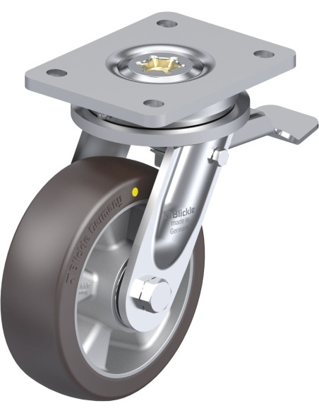 LO-ALST 150K-ST-AS - 150 mm poliuretaninis pasukamas