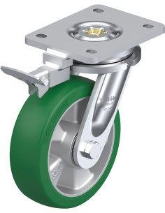 LO-ALST 160K-RI4 poliuretano ratukas su stabdžiais