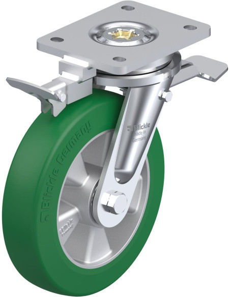 LO-ALST 200K-ST-RI4 - Poliuretano pasukamas ratukas su