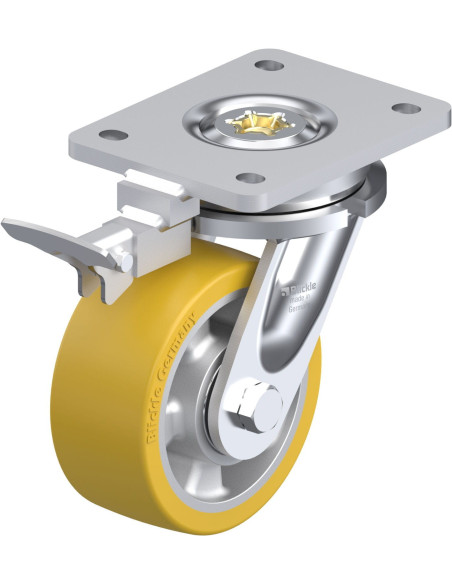 LO-ALTH 127K-RI4 poliuretano ratukas su stabdžiais