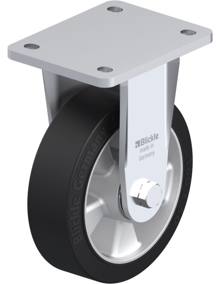 BO-ALEV 160K fiksuotas ratukas dengtas guma