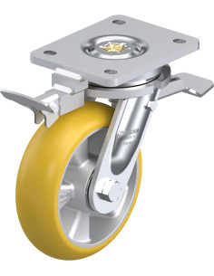 LO-ALTH 160K-ST-CO-RI4 - Poliuretano pasukamas ratukas su