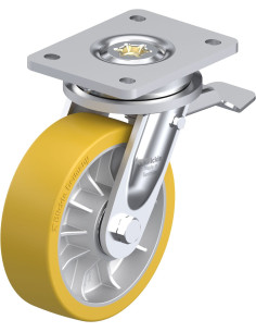 LO-ALTH 162K-ST poliuretano ratukas su stabdžiais