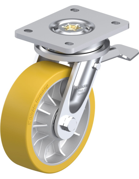 LO-ALTH 162K-ST poliuretano ratukas su stabdžiais