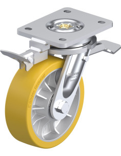 LO-ALTH 162K-ST-RI4 poliuretano pasukamas ratukas su