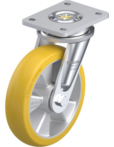 LO-ALTH 200K-CO poliuretano pasukamas ratukas 200 mm