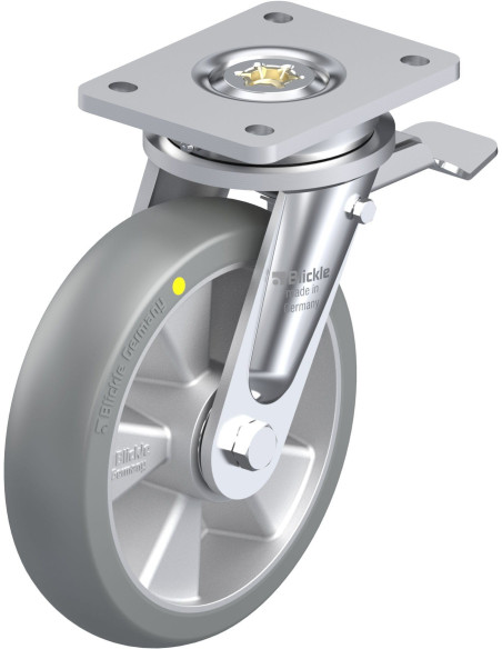 LO-ALTH 200K-ST-AS-CO poliuretaninis ratukas su stabdžiais