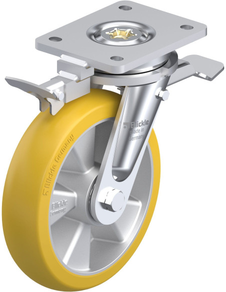 LO-ALTH 200K-ST-CO-RI4 poliuretano ratukas su stabdžiais