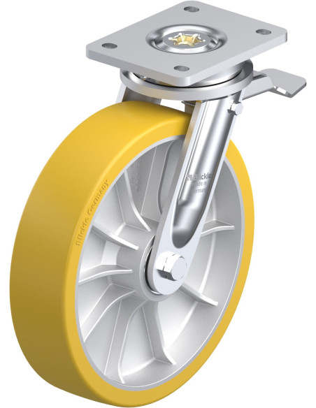 LO-ALTH 252K-ST poliuretano ratukas su stabdžiais