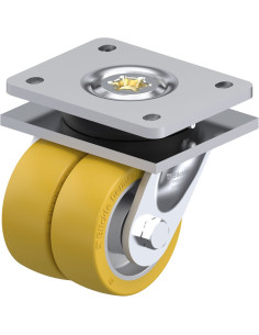 LOD-ALTH 101K poliuretano dvigubas pasukamas ratukas