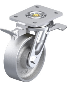 LO-G 150K-ST-RI4 pasukamas plieninis ratukas su stabdžiais