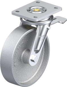 LO-G 200G-ST pasukamas ratukas su stabdžiais, 200 mm