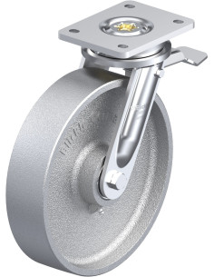 LO-G 250K-ST pasukamas ratukas su stabdžiais, 250 mm