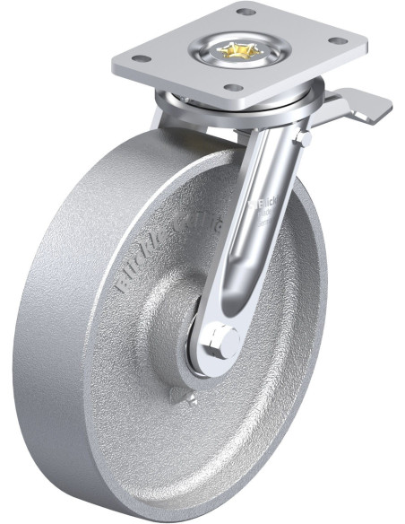 LO-G 250K-ST pasukamas ratukas su stabdžiais, 250 mm