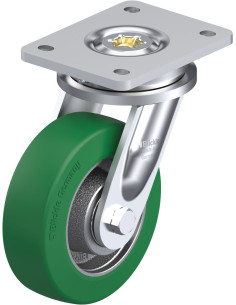 Pasukamas poliuretano ratukas LO-GST 150K, 150 mm