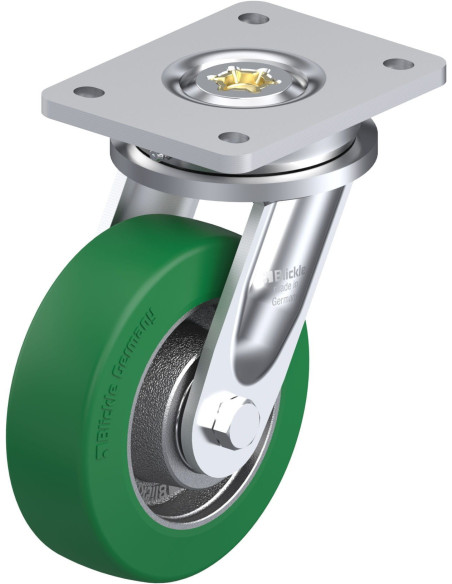 Pasukamas poliuretano ratukas LO-GST 150K, 150 mm