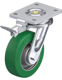 LO-GST 150K-RI4 pasukamas poliuretano ratukas su stabdžiais
