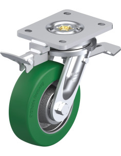 LO-GST 150K-ST-RI4 - Poliuretano pasukamas ratukas su