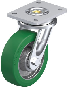 Pasukamas poliuretano ratukas LO-GST 160K, 160 mm