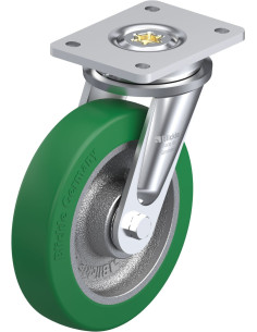 LO-GST 200K poliuretano pasukamas ratukas 200 mm