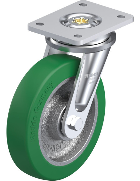 LO-GST 200K poliuretano pasukamas ratukas 200 mm