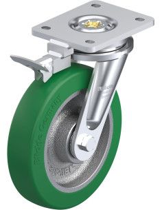 LO-GST 200K-RI4 - 200 mm poliuretano pasukamas ratukas su