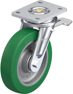 LO-GST 200K-ST poliuretano ratukas su stabdžiais