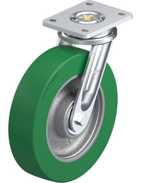 LO-GST 250K poliuretano pasukamas ratukas 250 mm