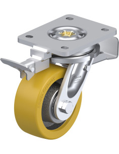 LO-GTH 127K-ST-RI4 - 125 mm poliuretano pasukamas ratukas