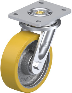 LO-GTH 160K poliuretano pasukamas ratukas 160 mm