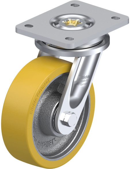 LO-GTH 160K poliuretano pasukamas ratukas 160 mm