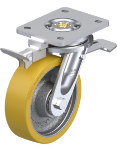 LO-GTH 160K-ST-RI4 poliuretano ratukas su stabdžiais