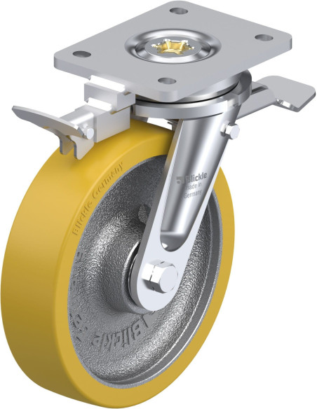 LO-GTH 200K-ST-RI4 poliuretano pasukamas ratukas su