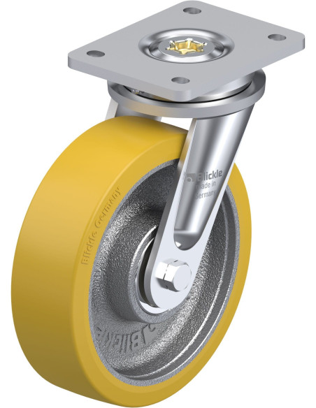 Poliuretano pasukamas ratukas LO-GTH 201K, 200 mm