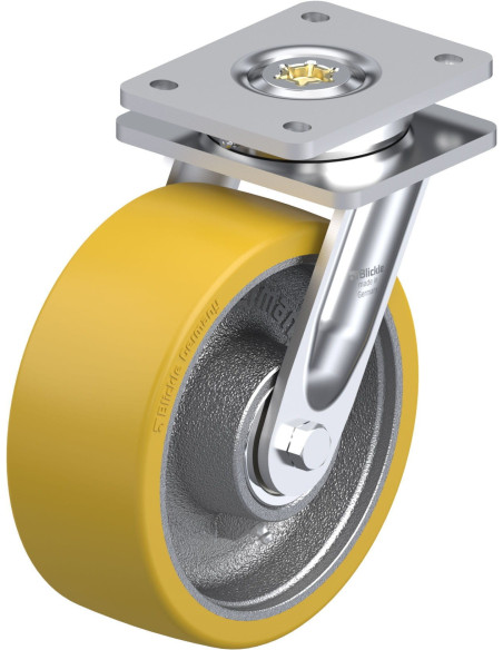 LO-GTH 202K poliuretano pasukamas ratukas 200 mm