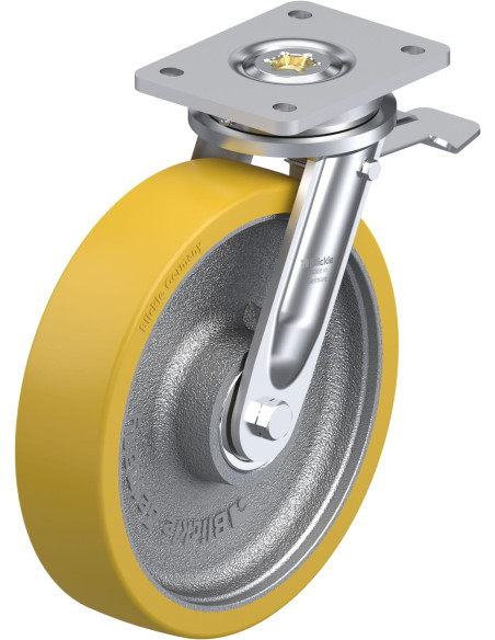 LO-GTH 250K-ST Poliuretano ratukas su stabdžiais